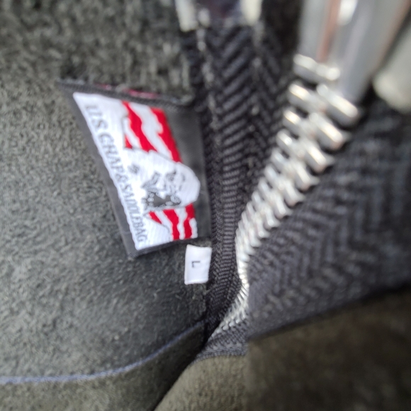 US Chaps & Saddlebags Cape Cod Mass Leather Chaps - Picture 3 of 8